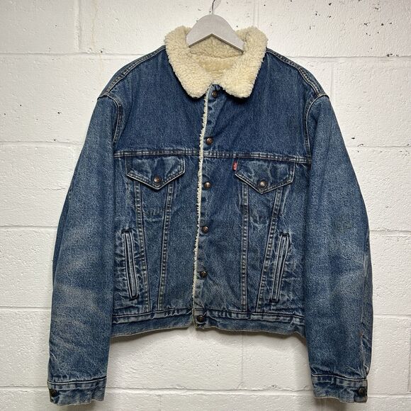 Levi's Other - Vintage Levi’s Sherpa Lined Denim Trucker Jacket 70608 0216